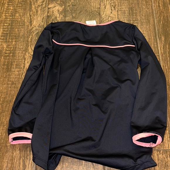 SET Active Girls Rashguard 3T Navy Pink Long Sleeve Swim Shirt UPF - Picture 5 of 5